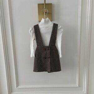 NWOT Brown and White Dress